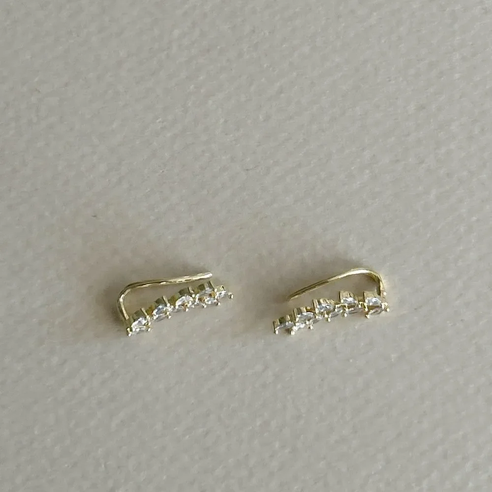 Diamond Leaf Earrings M1367